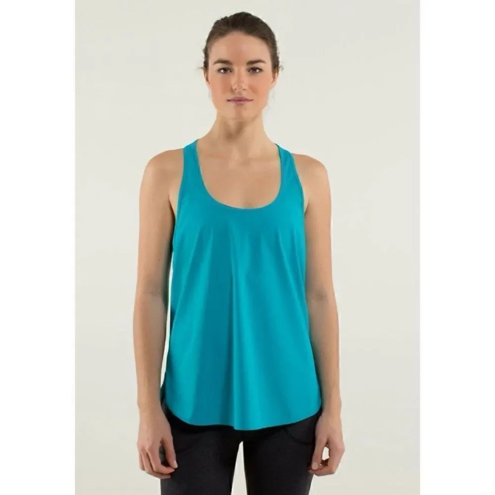 Lululemon Womens Size 6 Coastal Tank Indian Teal